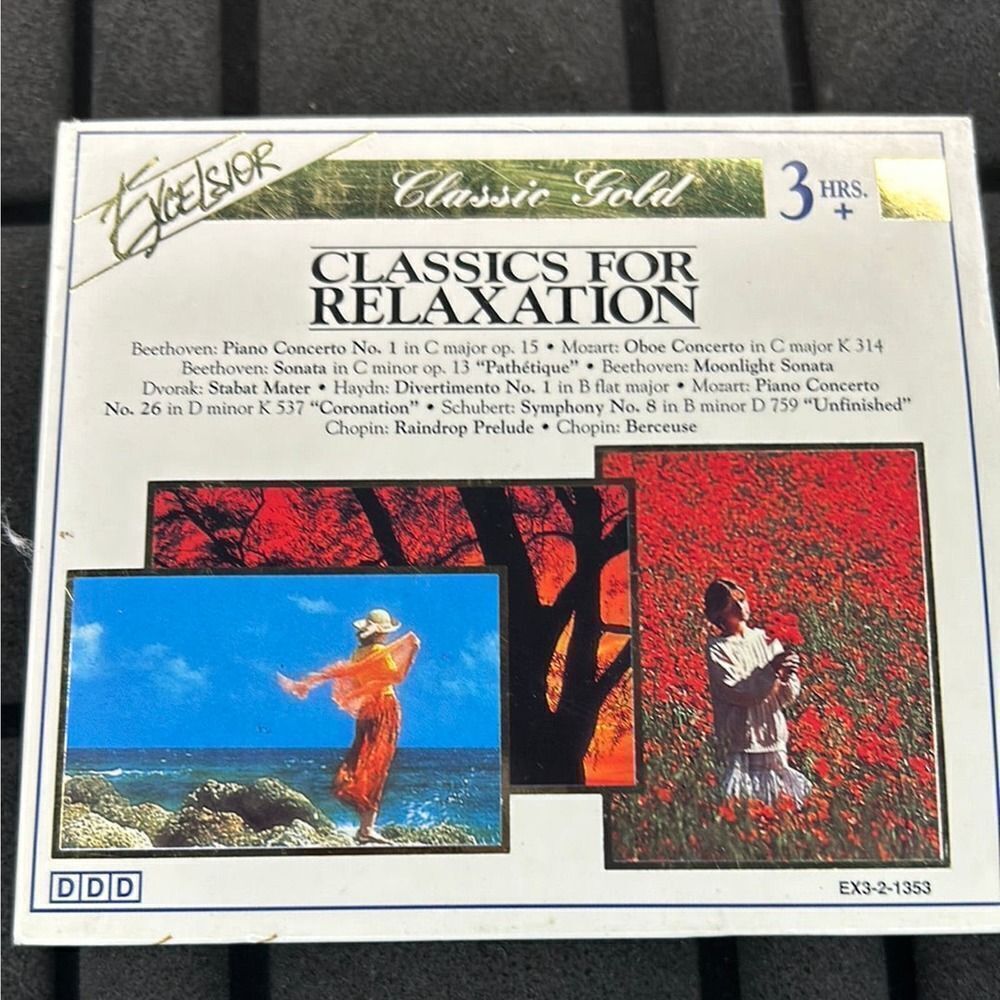 Classics for Relaxation Excelsior Classic GOLD Canada 1993 3hr 3 CD 0125 used